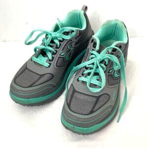 GDefy Gravity Defyer Shoes Sneakers Women's 10.5 Gray Teal Veroshock